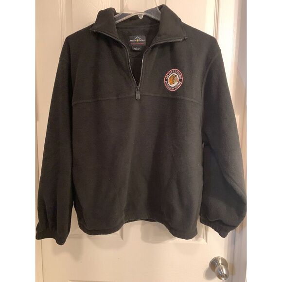 Nhl Chicago Blackhawks Official Rink Partner Fleece Pullover‎ 1/4 Zip Men's L - Picture 1 of 3